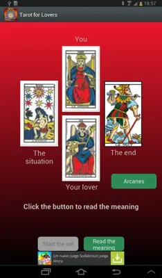 Tarot for Lovers android App screenshot 3